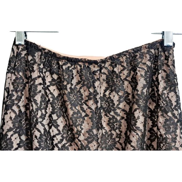 Vintage Vanity Fair Slip Skirt Womens Size M Black Lace Half Slip Lingerie Under - Picture 2 of 12